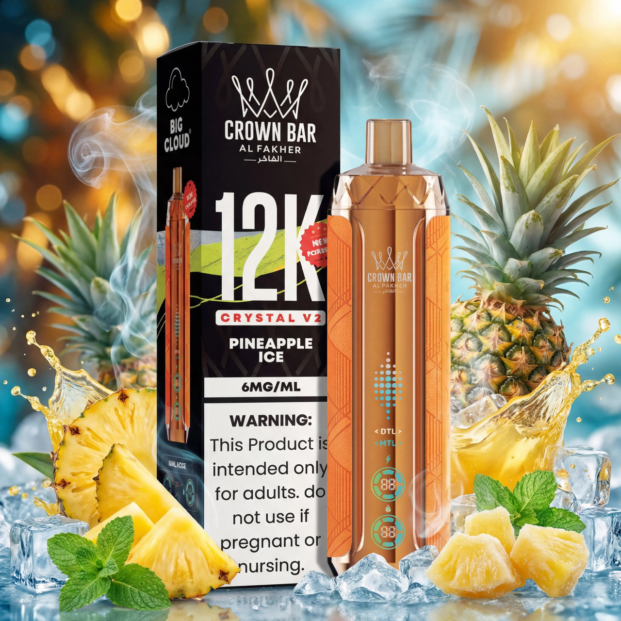 crown bar vape flavors Al Fakher 12K Crystal 6mg Disposable Flavor:Jealousy Juice (Hybrid) Tropical Flavours UWELL CALIBURN A2 15W