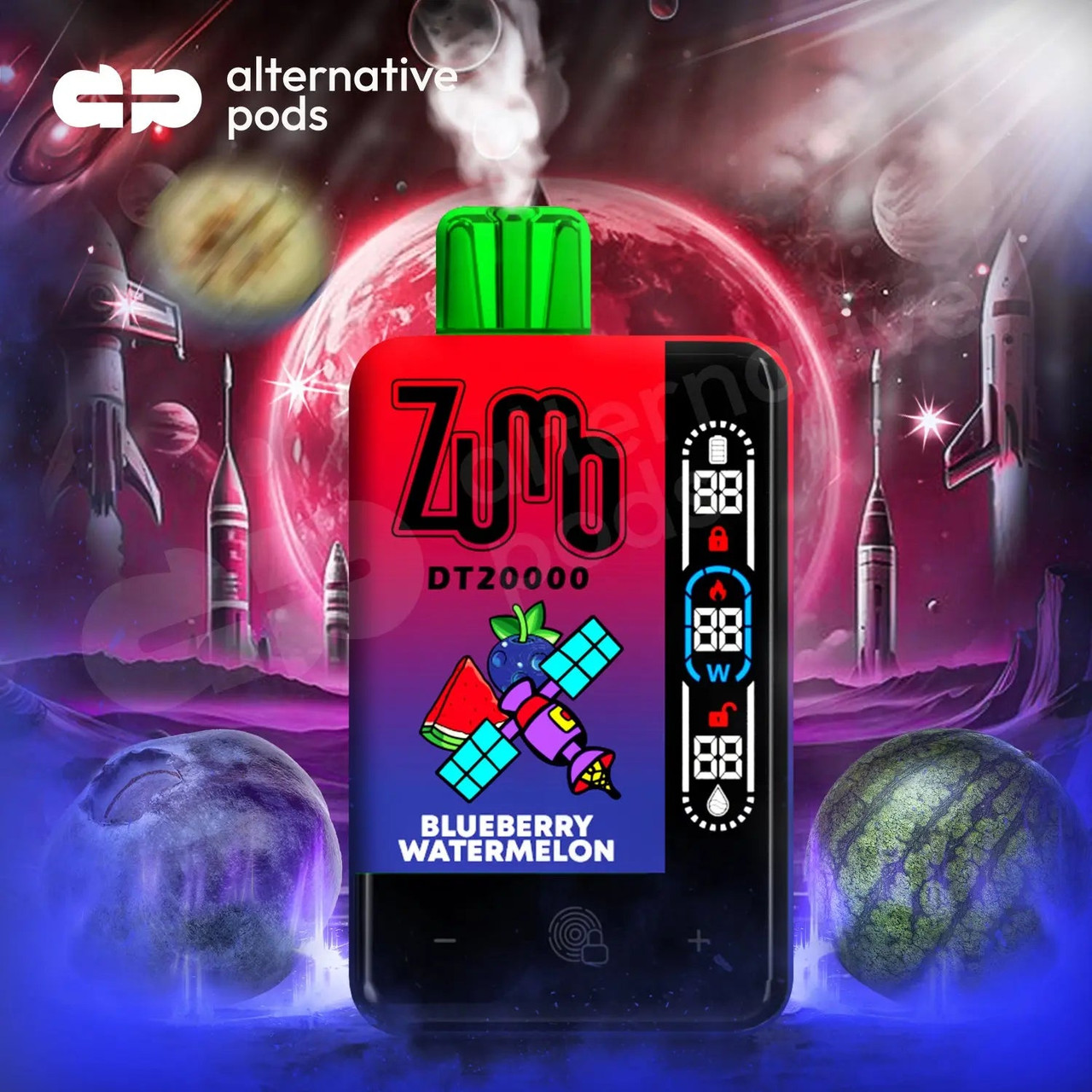 ZUMO DT20000 Disposable: 20,000 Puffs, Adjustable, Touch Screen