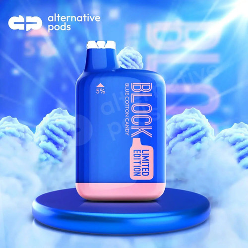 BLOCK by EB Design 6000 Disposable Vape - Blue Cotton Candy 