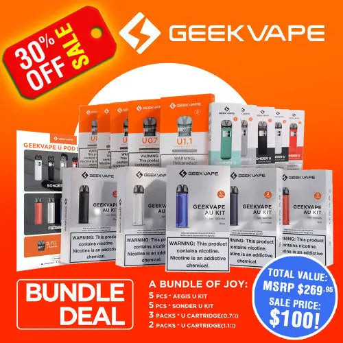 GeekVape U Pod Bundle Kit - Alternative pods | Online Vape & Smoke Shop