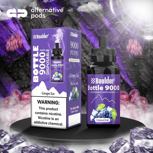 Boulder Bottle 9000 - Grape Ice 