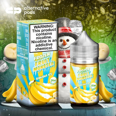 frozen banana vape juice Fruit Monster Synthetic Nicotine Salt E-Liquid 30ML - Alternative pods lostMary Flavour:Hard Apple disposable vapes tobacco flavor