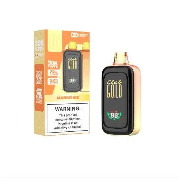 gold disposable vape pen Club 30K Tyson Choose Battery Color:Orange Peach Icy FLUM Pebble