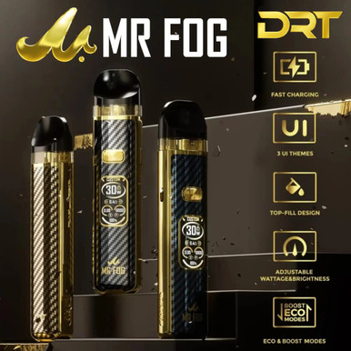 mr fog charge DRT Vaping Device Kit - Alternative pods The Geek Bar Pulse Flavour:Blueberry Mint cool mint vape