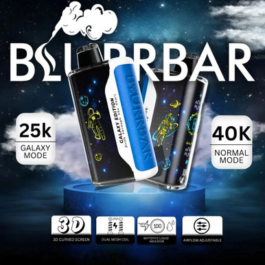 galaxy bar vape Blurrbar 40000 Disposable - Alternative pods Choose Flavor:Blueberry Raspberry Best Disposable Weed Vapes Turquoise