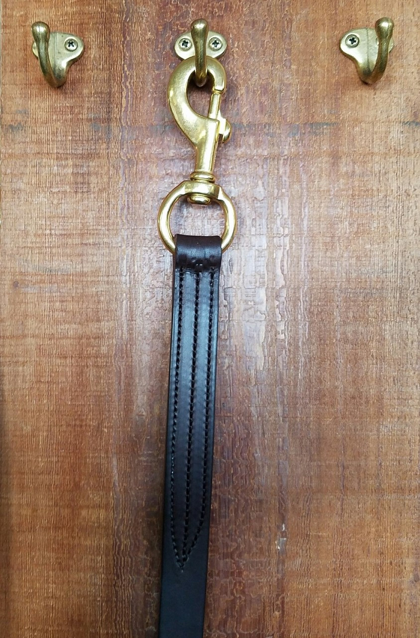 Shank Leather Brass Swival Snap Pinkstons Turf Goods