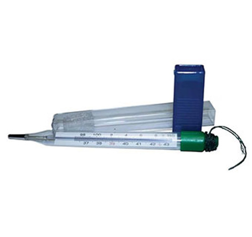 Ideal® veterinary thermometers are made to provide long and accurate service. Thermometers are 5 in long and easy to read. Normal
temperatures for horses, sheep, pigs, cows, and dogs are included. Ideal digital thermometer is quick reading, beeps when ready and
displays digital temperatures in Fahrenheit. For temperature measuring of horses, sheep, pigs, cows and dogs.