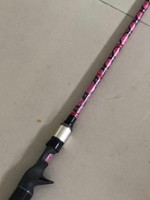 Pink Lady  6'10" with black monocoque handle