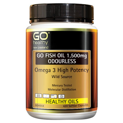 Go Fish Oil 1,500mg Odourless