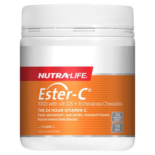 Ester C with Vitamin D3 & Echinacea Chewables