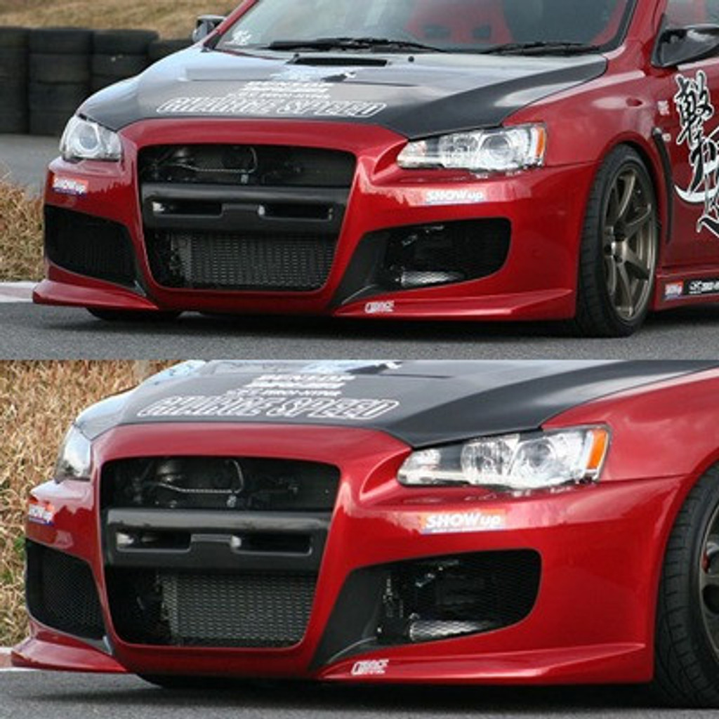 CS427FB1 - Charge Speed 2008-2017 Mitsubishi Lancer Evo X Type-1 Front Bumper