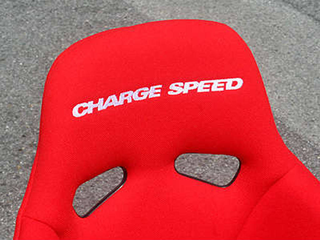 GSF02 - Charge Speed Bucket Racing Seat Genoa-S Type FRP Red