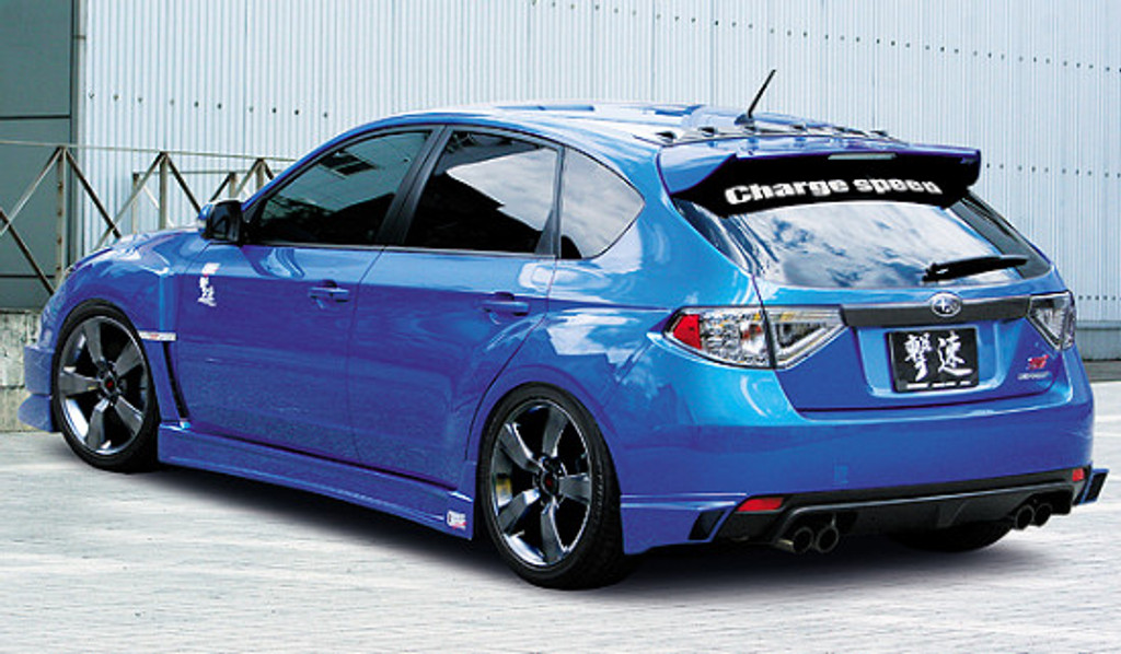 CS979FLK - Charge Speed 2008-2010 Subaru WRX STi GR-B 5-Doors Hatchback Half Type Full Spoiler Kit for STi