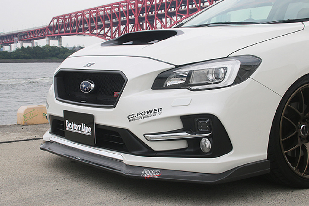 CS9738FLF - Charge Speed JDM 2016.6-2019 Subaru Levorg STi Sports Bumper C/D/E/F Bottom Line FRP Front Lip