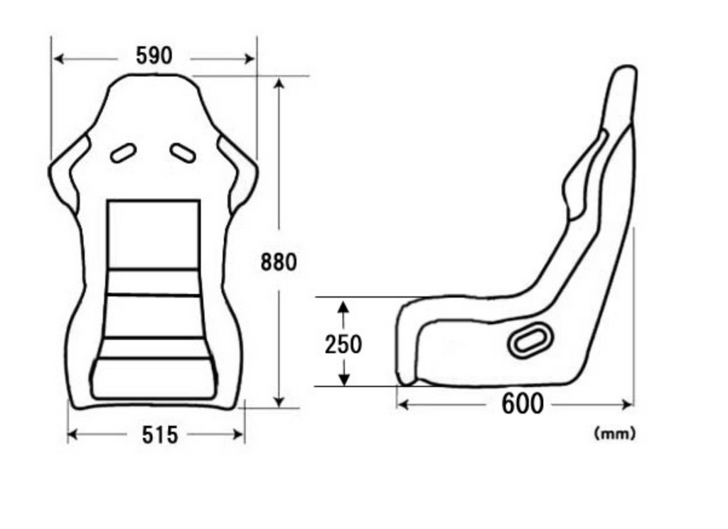 SRK02 - Charge Speed Bucket Racing Seat Spiritz SR Type Kevlar Red