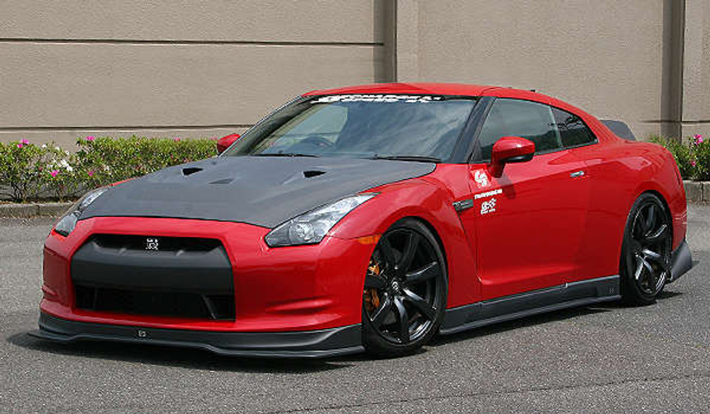 CS830FLKCG - 2007-2011 Nissan GTR R35 Zenki Model Bottom Line Hybrid Carbon Full Lip Kit