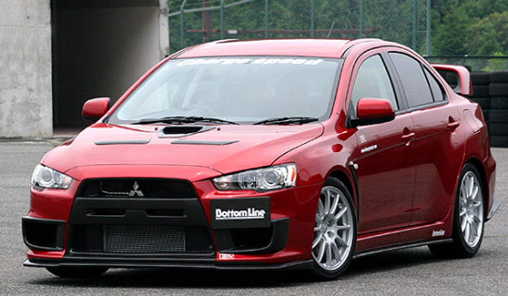 CS427FLK1C - Charge Speed 2008-2010 Mitsubishi Lancer Evo X Bottom Line Carbon Full Lip Kit