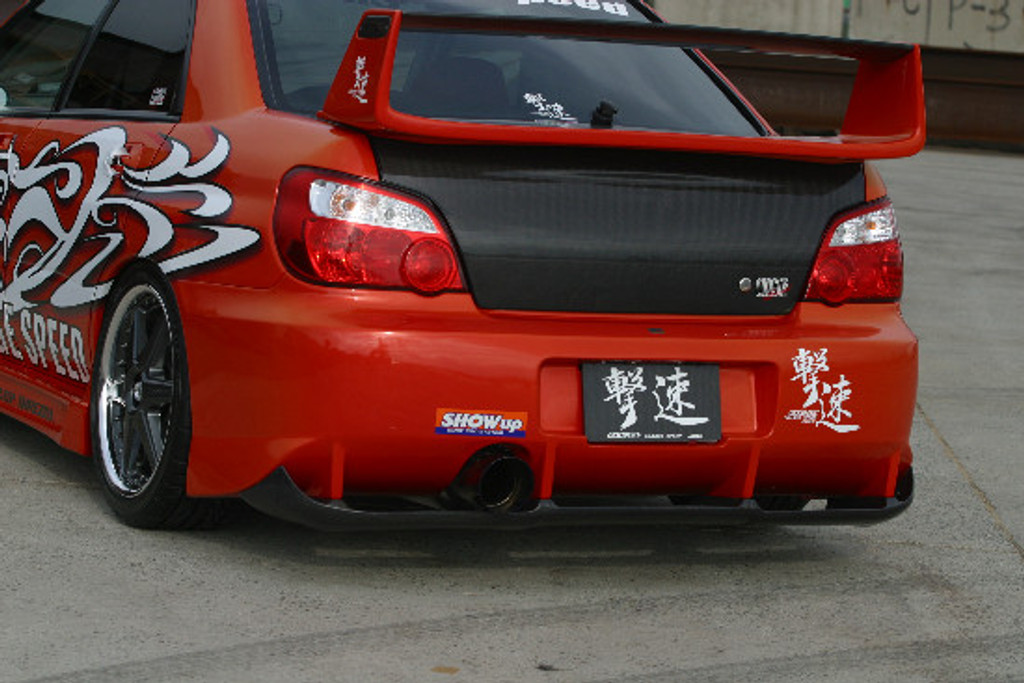 CS977RB2 - Charge Speed 2004 Subaru Impreza GD-B/ F 4Dr. Peanut & New Eye Type-2 Rear Bumper With Carbon Diffuser