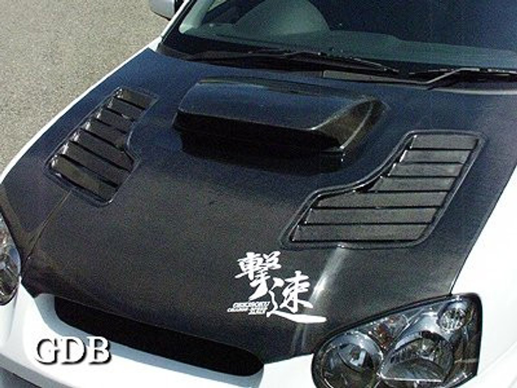 CS977HCV - Charge Speed 2004-2005 Subaru Impreza WRX GD-B Middle Term Vented Carbon Hood