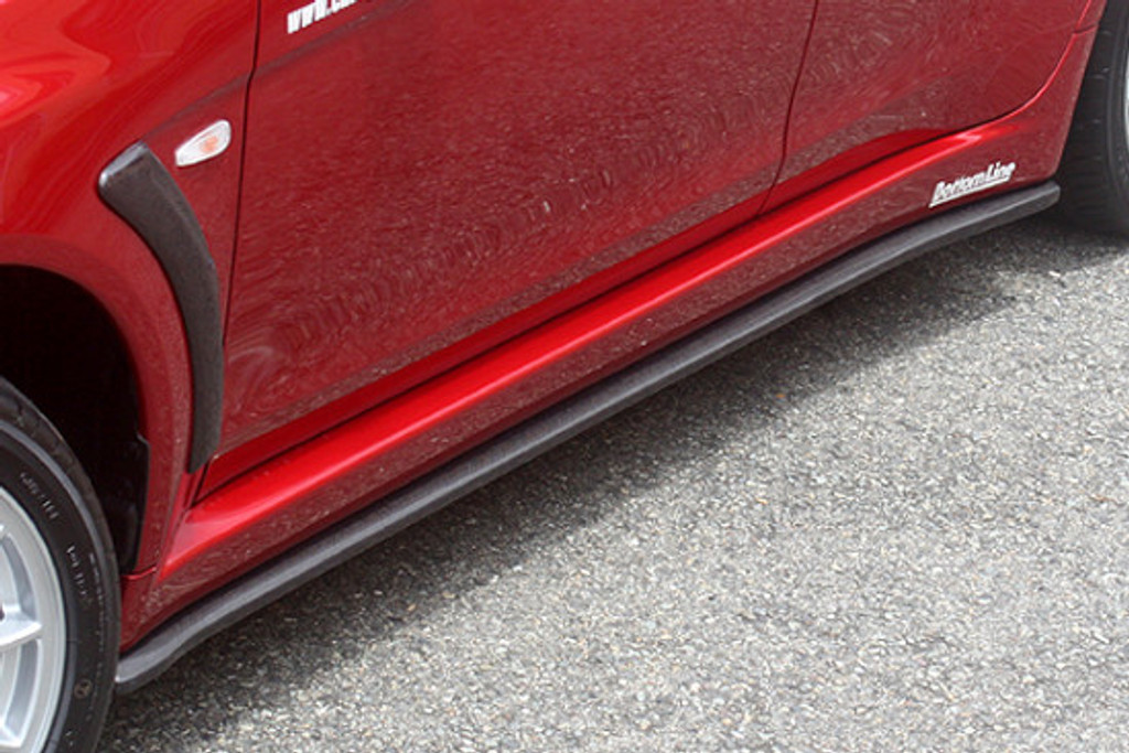 CS427SS1C - Charge Speed 2008-2010 Mitsubishi Lancer Evo X Bottom Line Type-1 Side Skirts Carbon