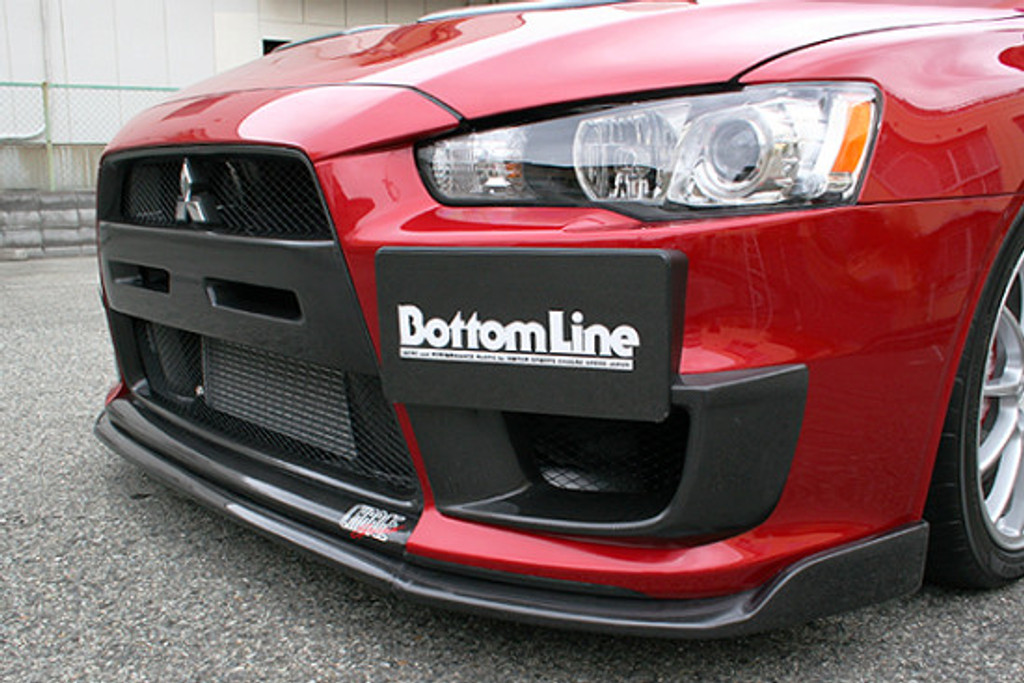 CS427FL2C - Charge Speed 2008-2017 Mitsubishi Lancer Evo X Bottom Line Type-2 Front Lip Carbon