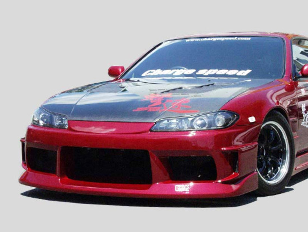 CS7074FK3 - Charge Speed 1995-1998 Nissan 240SX S-14 Conversion to S-15 Wide Body FK With OEM Carbon Hood