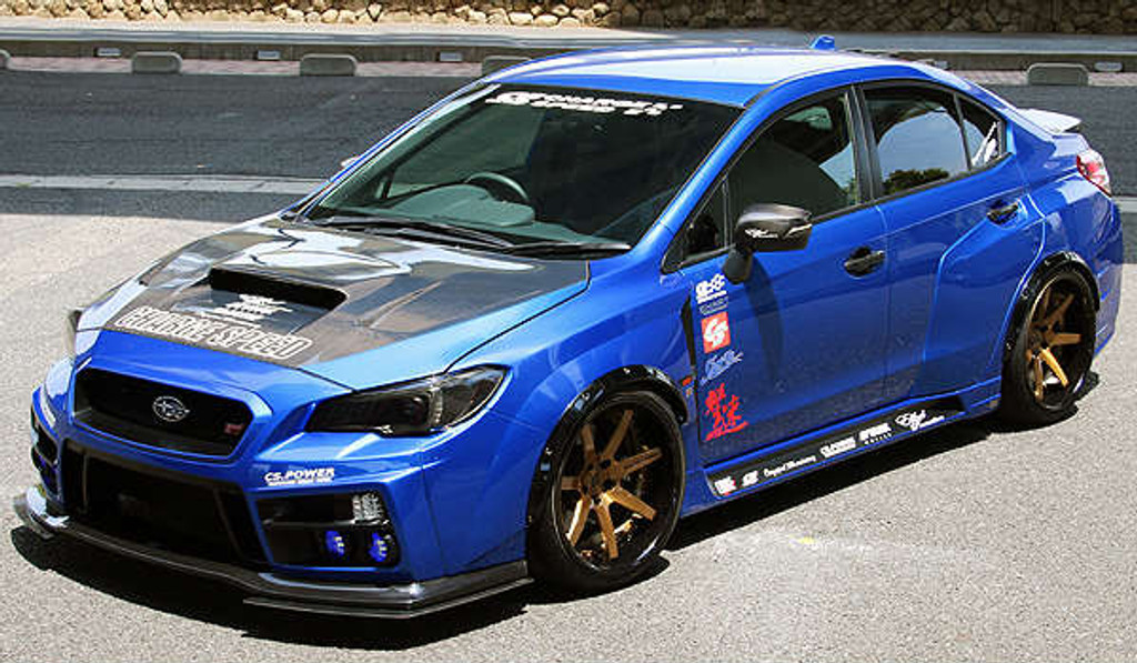 CS9735FK1ACW - Charge Speed 2015-2021 Subaru WRX/ STi Type 1A Wide Body Complete Kit with Type A CARBON FRONT LIP