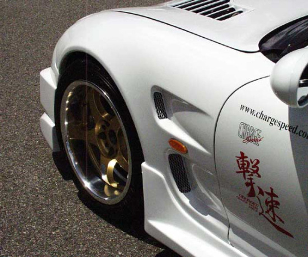 CS710FFW - Charge Speed 1993-2004 Mazda RX7 D-1 Style Front 20MM Wide Body Fenders