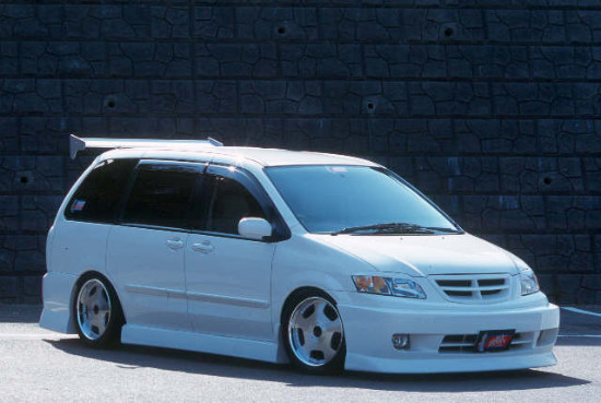 CS738EBC - Charge Speed 2001-2004 Mazda MPV LW Carbon Eye Brows
