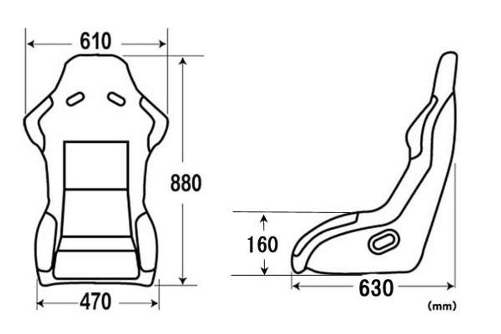 SK02 - Charge Speed Bucket Racing Seat Sport Type Kevlar Red