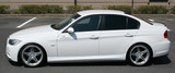 CS2101SSC - CHARGE SPEED 2005-2008 BMW E90 3-SERIES M-SPORT SEDAN BOTTOM LINE CARBON SIDE SKIRTS