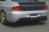 CS425RCC - Charge Speed 2006-2007 Mitsubishi Lancer Evo IX Sedan Bottom Line Rear Caps Carbon JDM Fitment Only