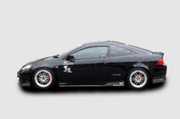 CS208SSC - Charge Speed 2005-2006 Acura RSX DC-5 Kouki Bottom Line Carbon Side Skirts