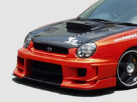 CS978FKD - Charge Speed 2002-2003 Subaru Impreza GD-A Zenki/ Round Eye Model Type-2 Full Bumper Kit With 3D Carbon Center Flap