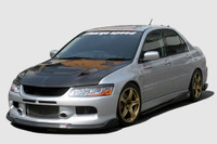 CS425FLKF - Charge Speed 2006-2007 Mitsubishi Lancer Evo IX Sedan Bottom Line FRP Full Lip Kit