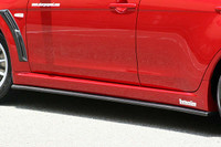 CS427SS1F - Charge Speed 2008-2010 Mitsubishi Lancer Evo X Bottom Line Type-1 Side Skirts FRP