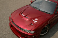 CS705HCV - Charge Speed 1997-1998 Nissan 240SX S-14 Vented Carbon Hood