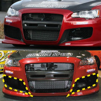 CS427SDCCS - Charge Speed 2008-2017 Mitsubishi Lancer/ Lancer EX/ Ralliart/ Sportback/ Evo X Side Duct Cowl Carbon for Charge Speed Type-1 Bumper ONLY