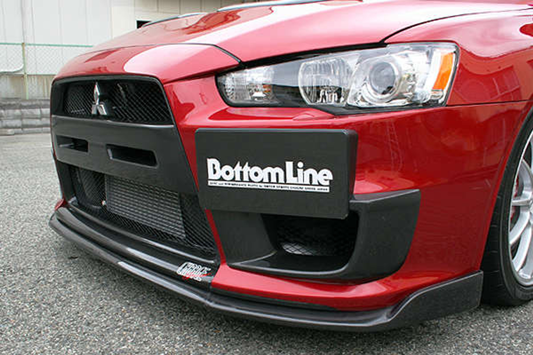 CS427FL2F - Charge Speed 2008-2017 Mitsubishi Lancer Evo X Bottom Line  Type-2 Front Lip FRP