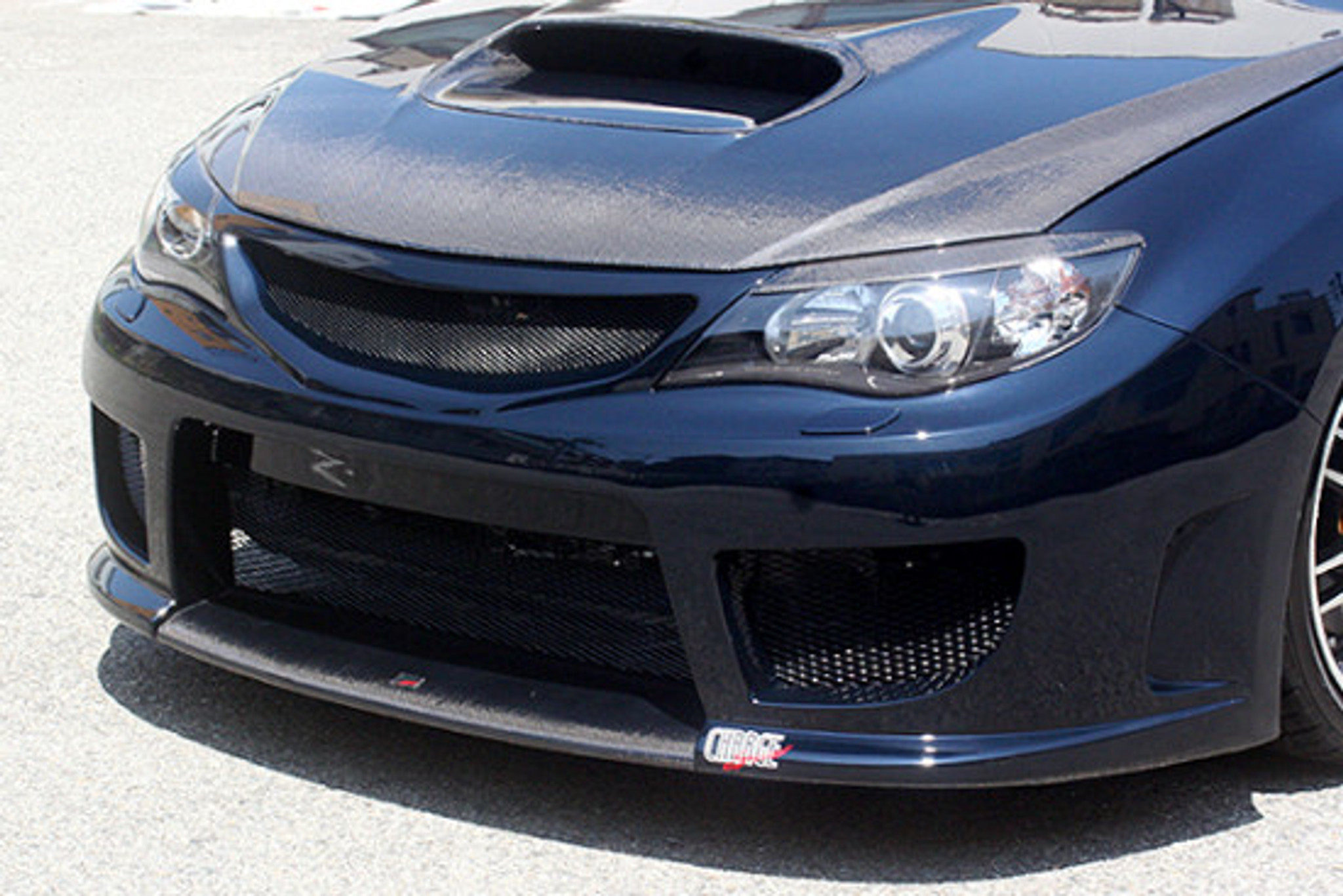 CS979FFCC - Charge Speed 2008-2014 Subaru WRX STi GR-B Hatchback/ GV Sedan  Air Dam Finisher Cowl For Type-1 Front Bumper Carbon