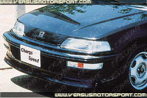 Front Bumper Lip Crx Si 1990 1991 Sir Style Pu Black