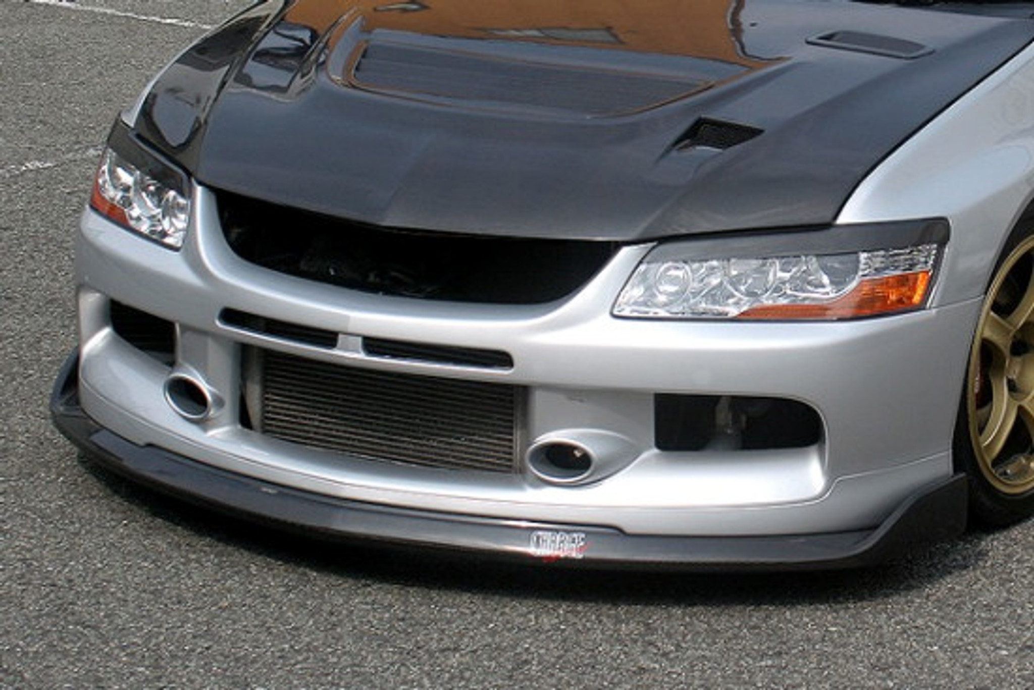 CS425FLC - Charge Speed 2006-2007 Mitsubishi Lancer Evo IX Bottom Line  Front Lip Carbon