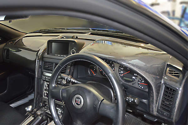 R34 スカイライン ダッシュボード CS829DBC - Charge Speed 1999-2002 Nissan GTR BNR34 OEM Carbon