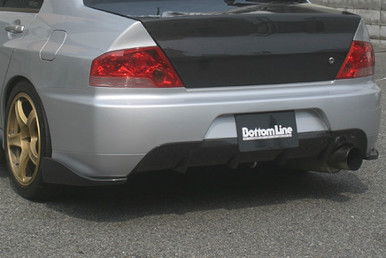 CS425RCC - Charge Speed 2006-2007 Mitsubishi Lancer Evo IX Sedan Bottom  Line Rear Caps Carbon JDM Fitment Only