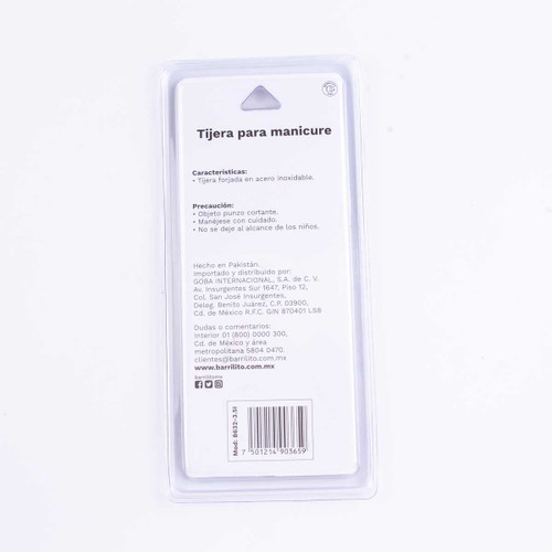 Tijera Manicure Profesional Mod. 8833-3.5I