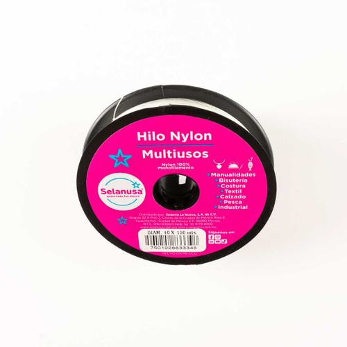Hilo Nylon 10 Carretes de 100 m No. 0.40 mm