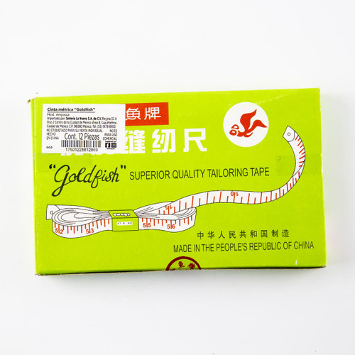 Cinta Métrica Angosta Goldfish 12 pzas.