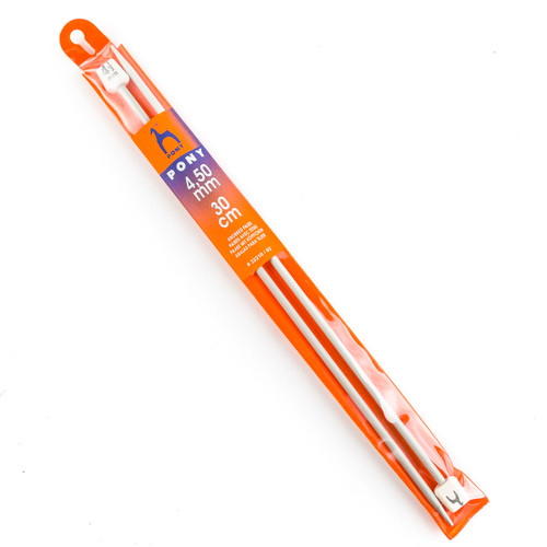 Aguja de Aluminio para Tejer 30 cm 10 Pares #4.5