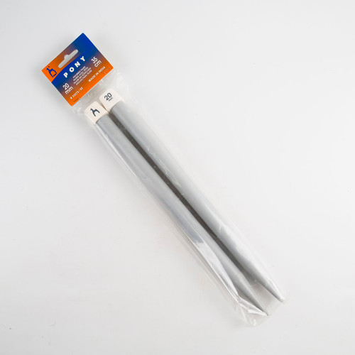 Aguja de Plástico para Tejer 35 cm 5 Pares #20