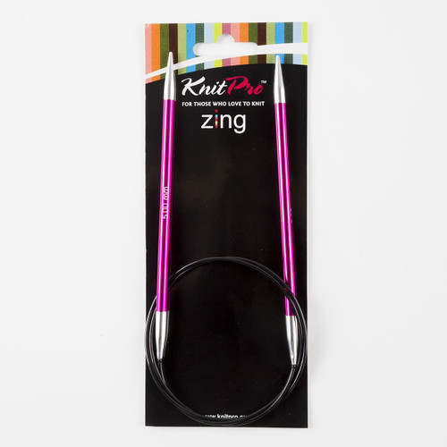 Aguja Circular de Aluminio Zing de 80 cm No. 5 mm